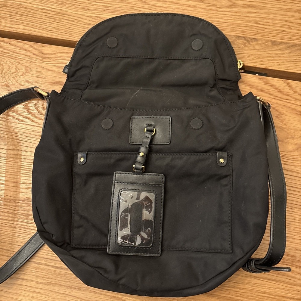 Marc By Marc Jacobs Preppy Nylon Large Natasha Crossbody Bag Black - Picture 4 of 7